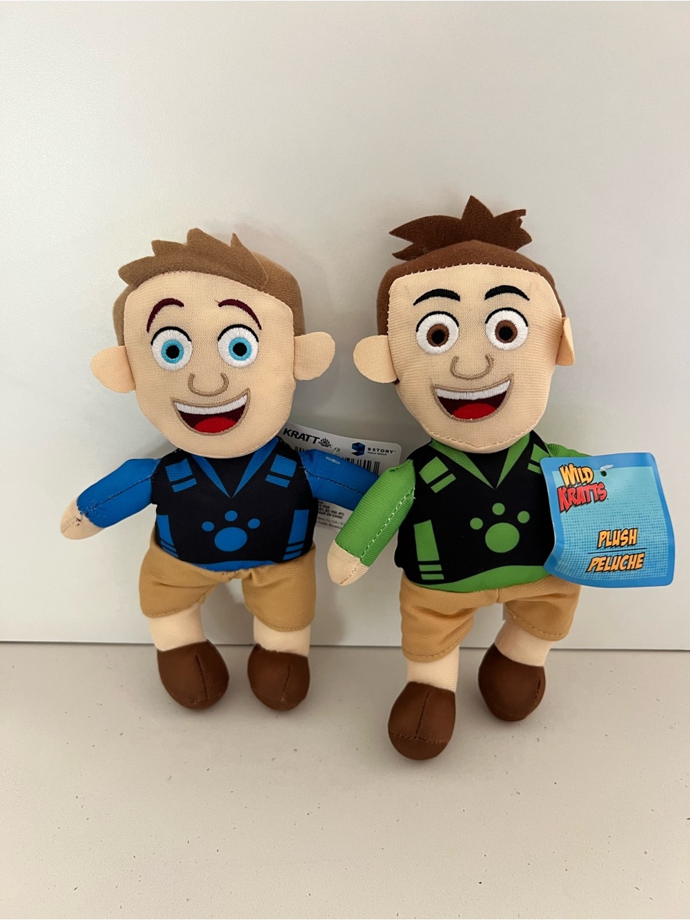 NWT Wild Kratts Chris & Martin Kratt Plush Set PBS Kids Toy Bundle OF 2
